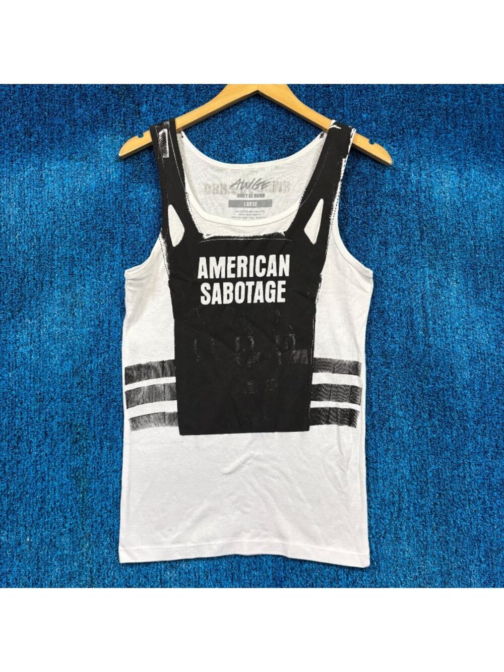 ASAP Rocky x AWGE American Sabotage Graphic Tank Top Size L